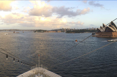Aussicht einer Panomax Kamera vom Schiff aus