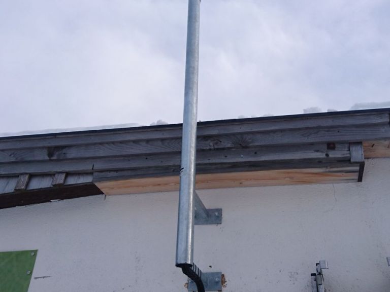 Installation on exterior wall