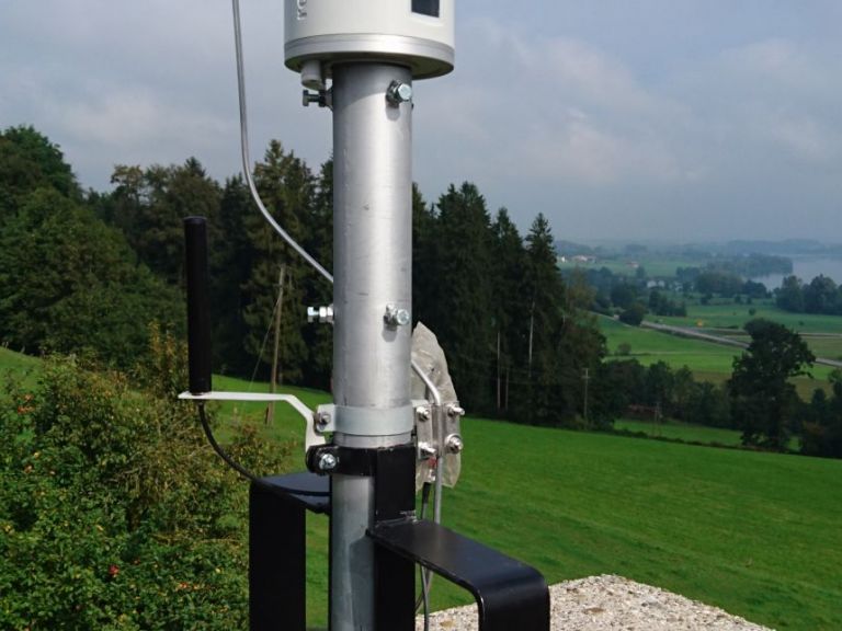 Installation on former chimney