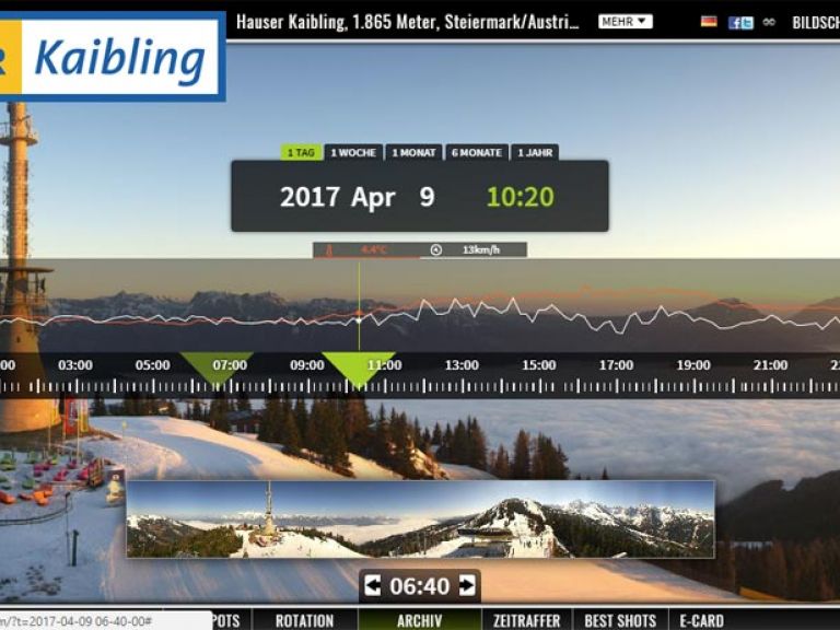 Wetterbedingungen in Hauser Kaibling verfolgen