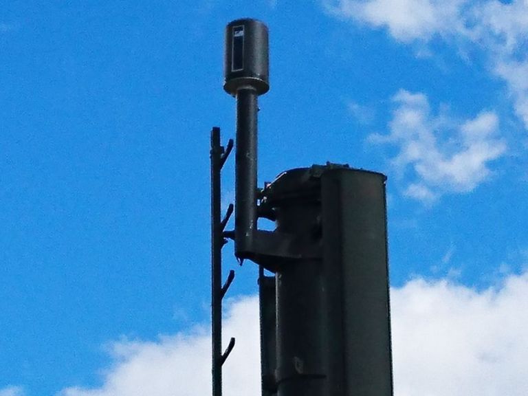 Installation on radio tower