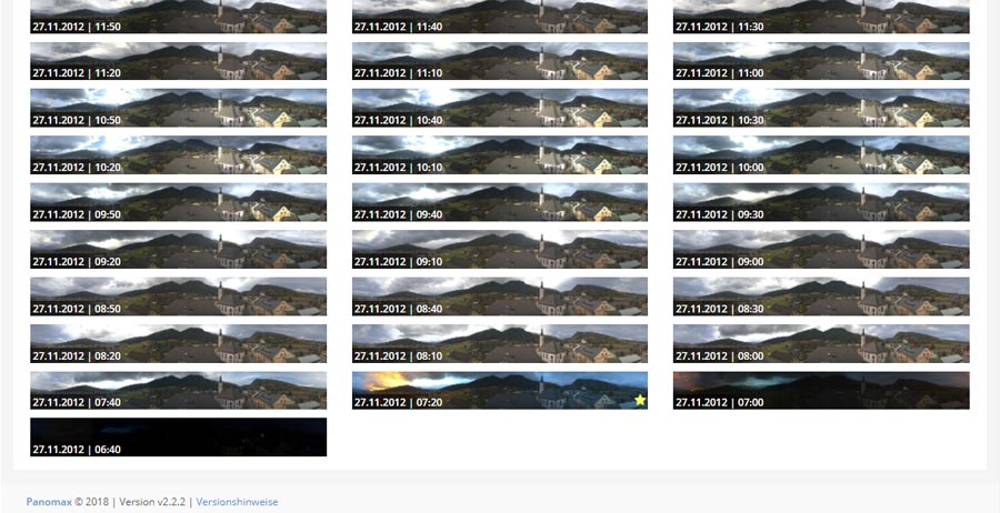 Selected HD 360° webcam image