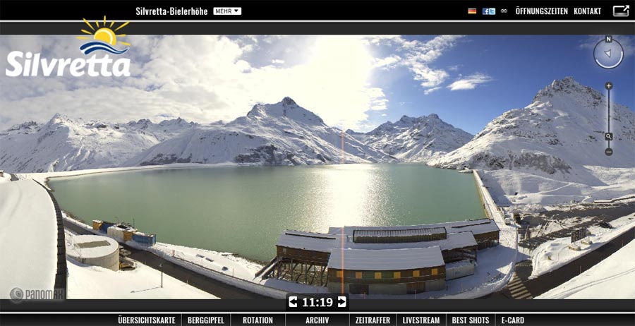 Panomax webcam image in frontend