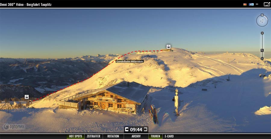 Omni 360° Video - Bergfahrt Tauplitz
