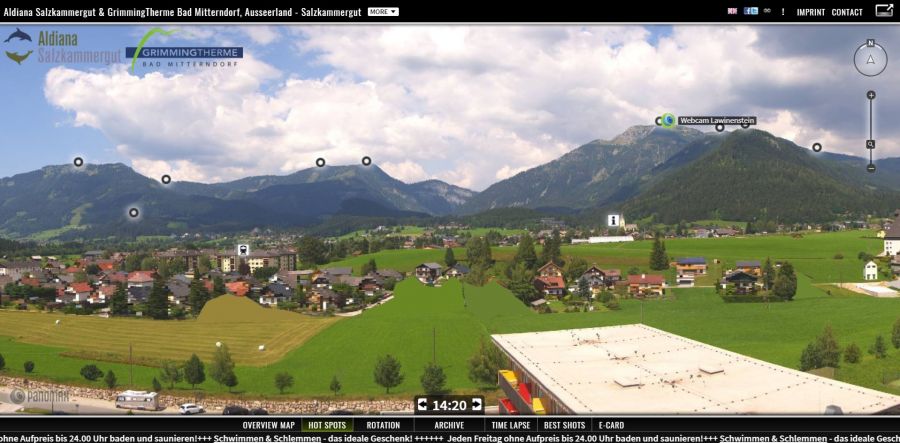 Blurr out entire sections within the webcam panorama